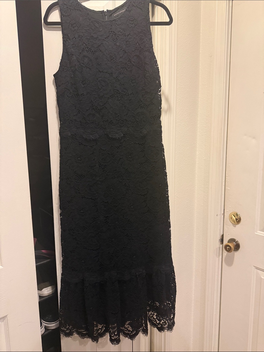 Banana Republic Black Lace Top